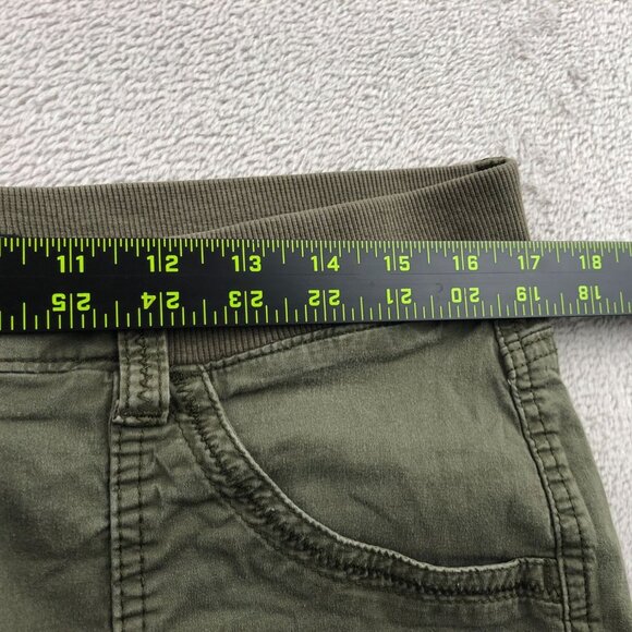 Lee Women Cargo Shorts Size 14 Medium Utility Relaxed Fit Outdoors Cropped Green - Picture 5 of 16
